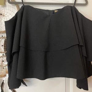 Off the shoulder bat wing top